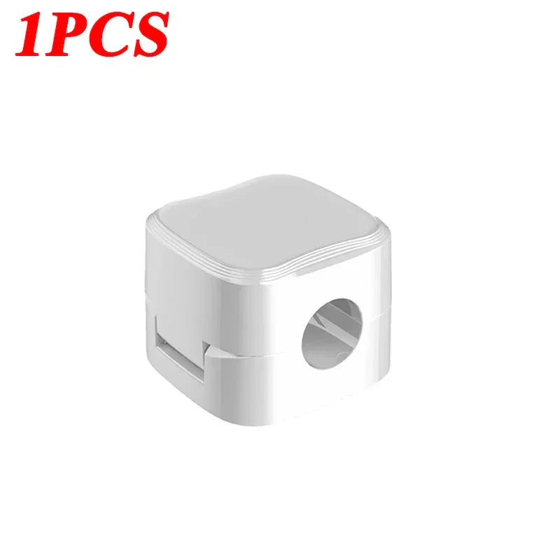 Conector blanco para cable eléctrico, accesorio compacto de instalación doméstica moderna