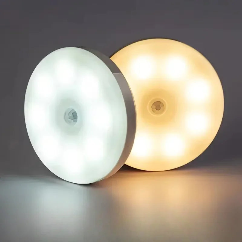 Luz LED circular blanca y cálida para interiores, iluminación moderna para hogar