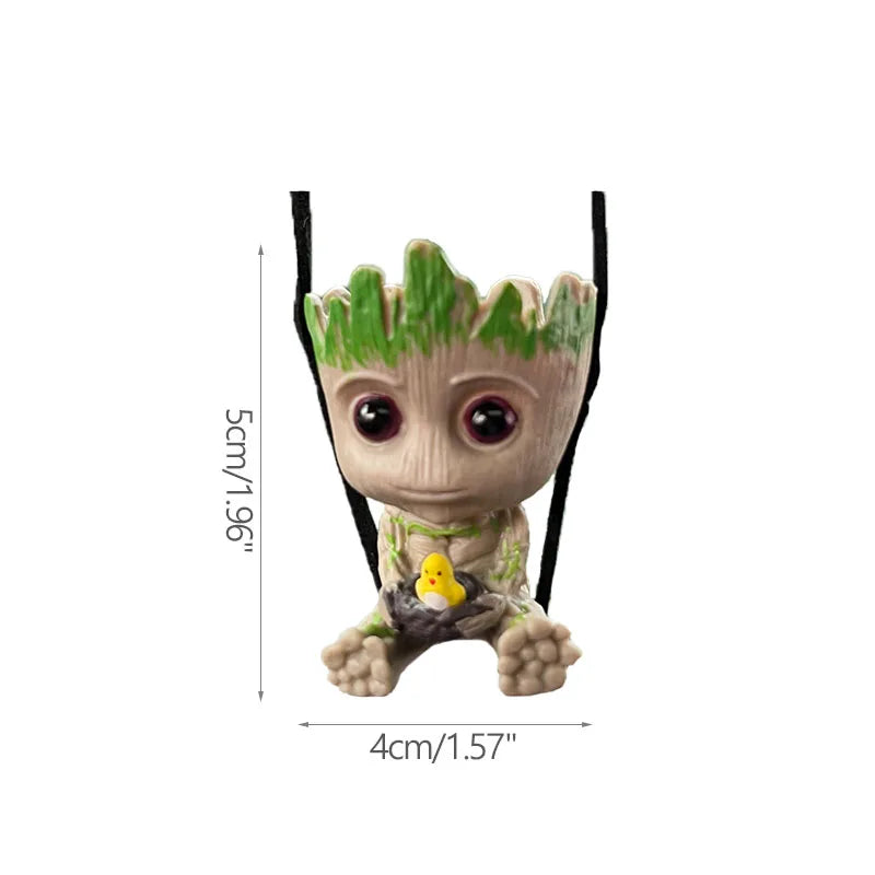 Figura decorativa miniatura de adorno colgante con diseño de árbol, ideal para hogar moderno
