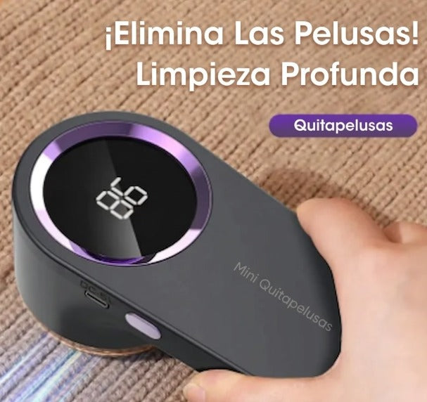 Mini quitapelusas digital portátil limpiando alfombra, gadget para limpieza profunda del hogar